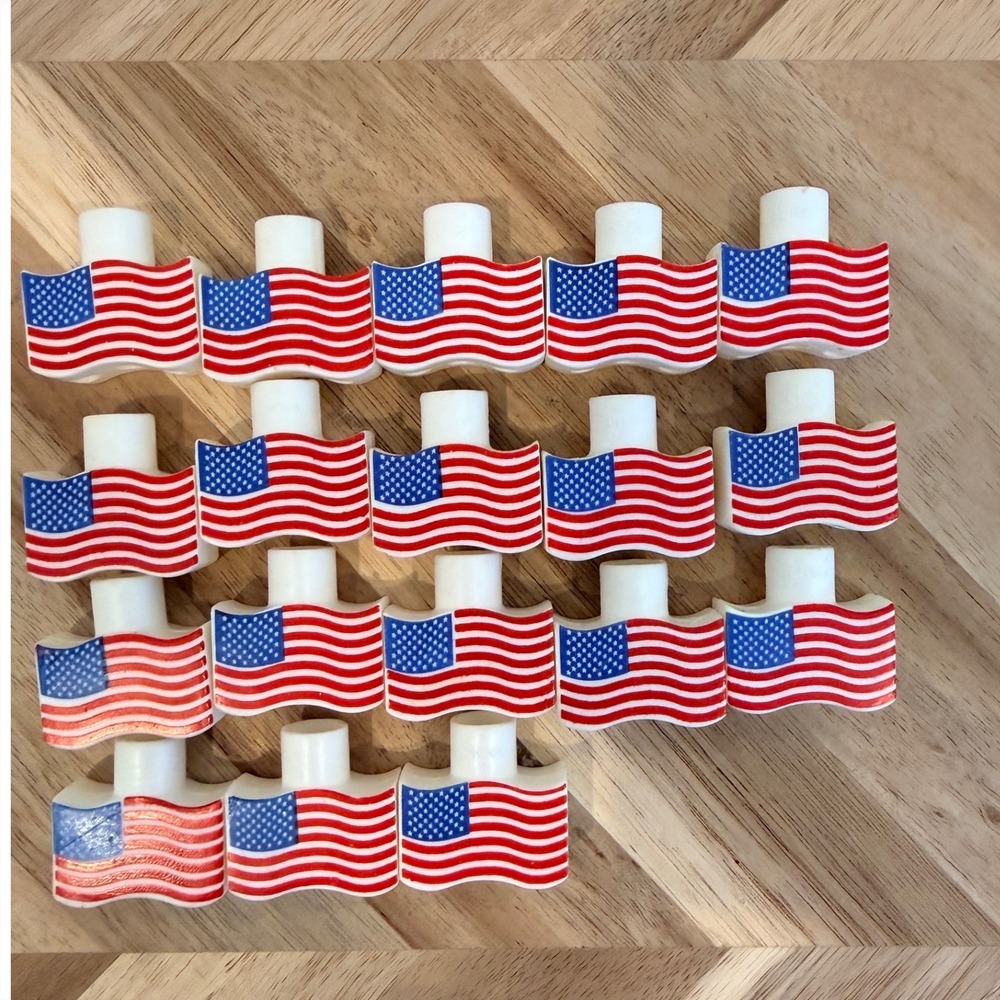 18PC American Flag String Light Covers Patriotic Fourth of July Decor